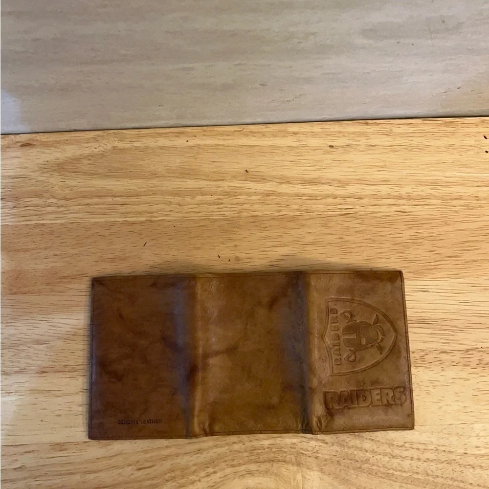 Las Vegas Raiders Genuine Leather Embossed Tri-Fold Wallet